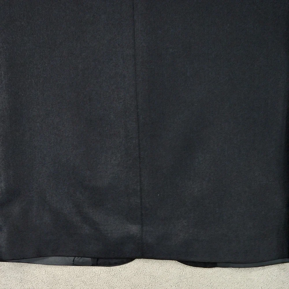 Barrington Sport Coat 44R Men Black 100% Tencel Suit Jacket‎ Blazer READ